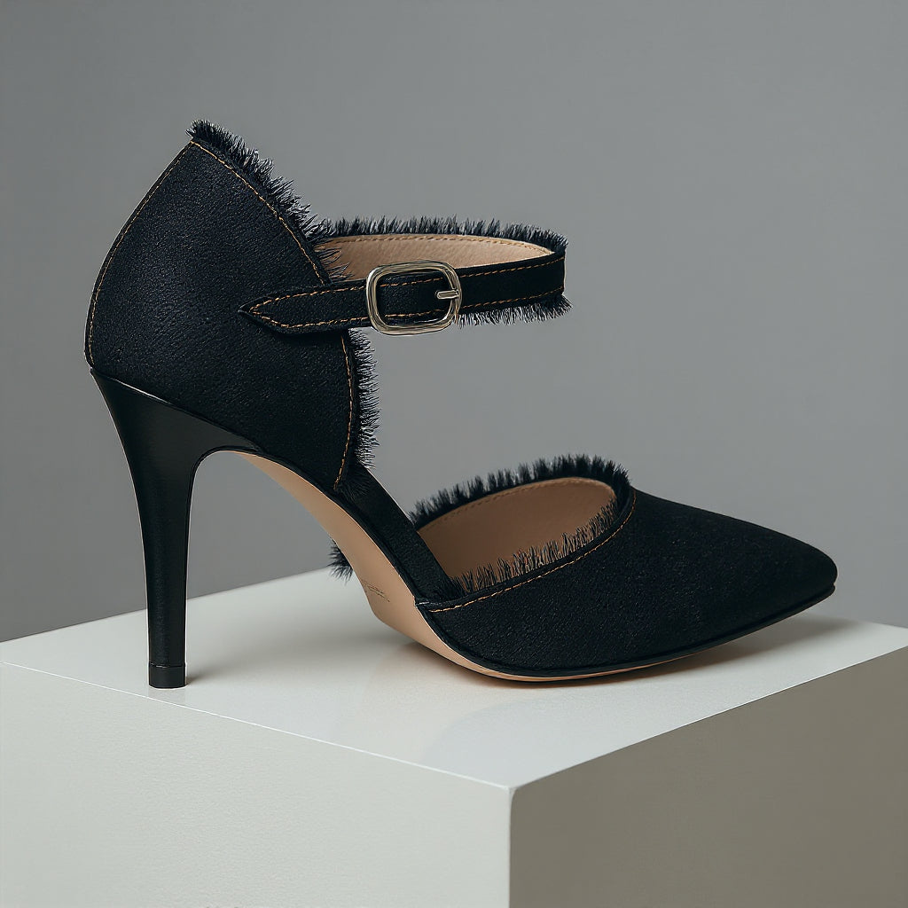 Dana Distressed Denim Stiletto