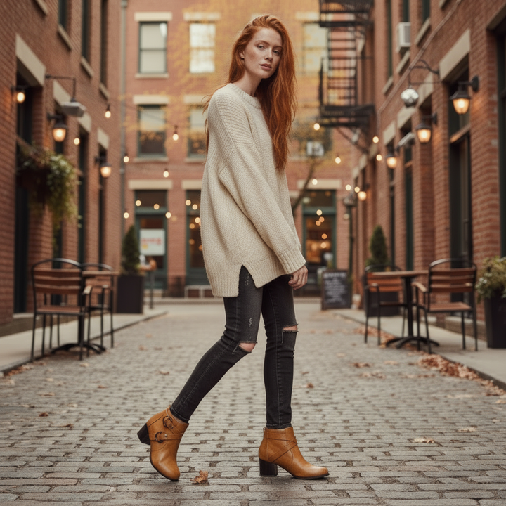 Stephanie Buckle Ankle Boot