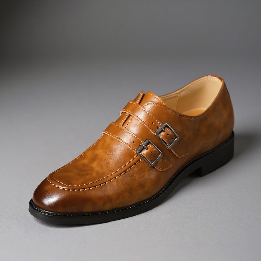 Nathan Double Monk Strap Loafer