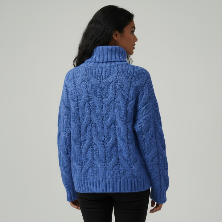 Kayla Cable Knit Turtleneck