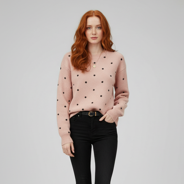 Tiffany Polka Dot Sweater