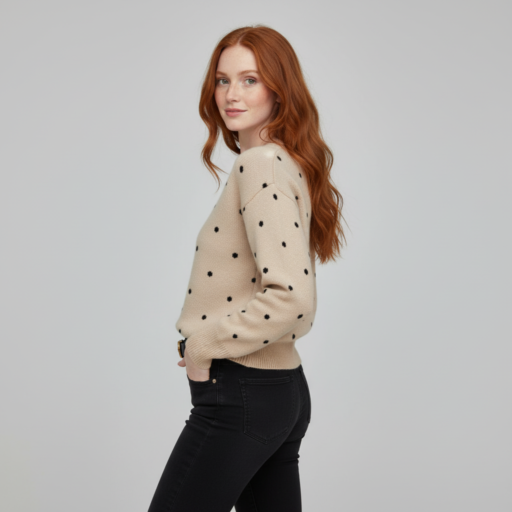 Tiffany Polka Dot Sweater