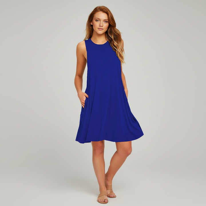 Shannon Crewneck Swing Dress