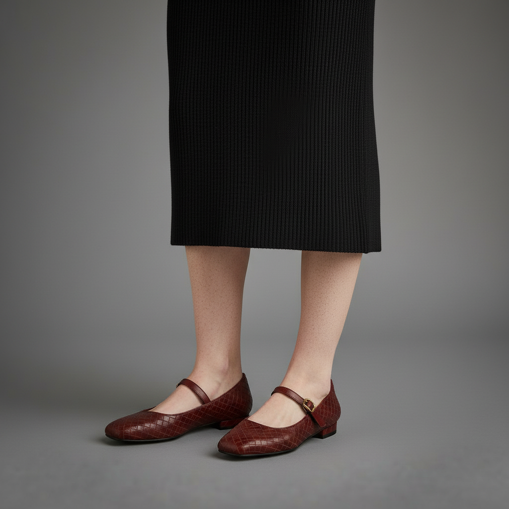 Dana Woven Mary Jane Flat