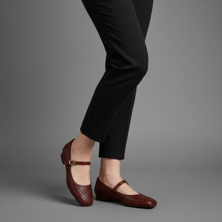 Dana Woven Mary Jane Flat