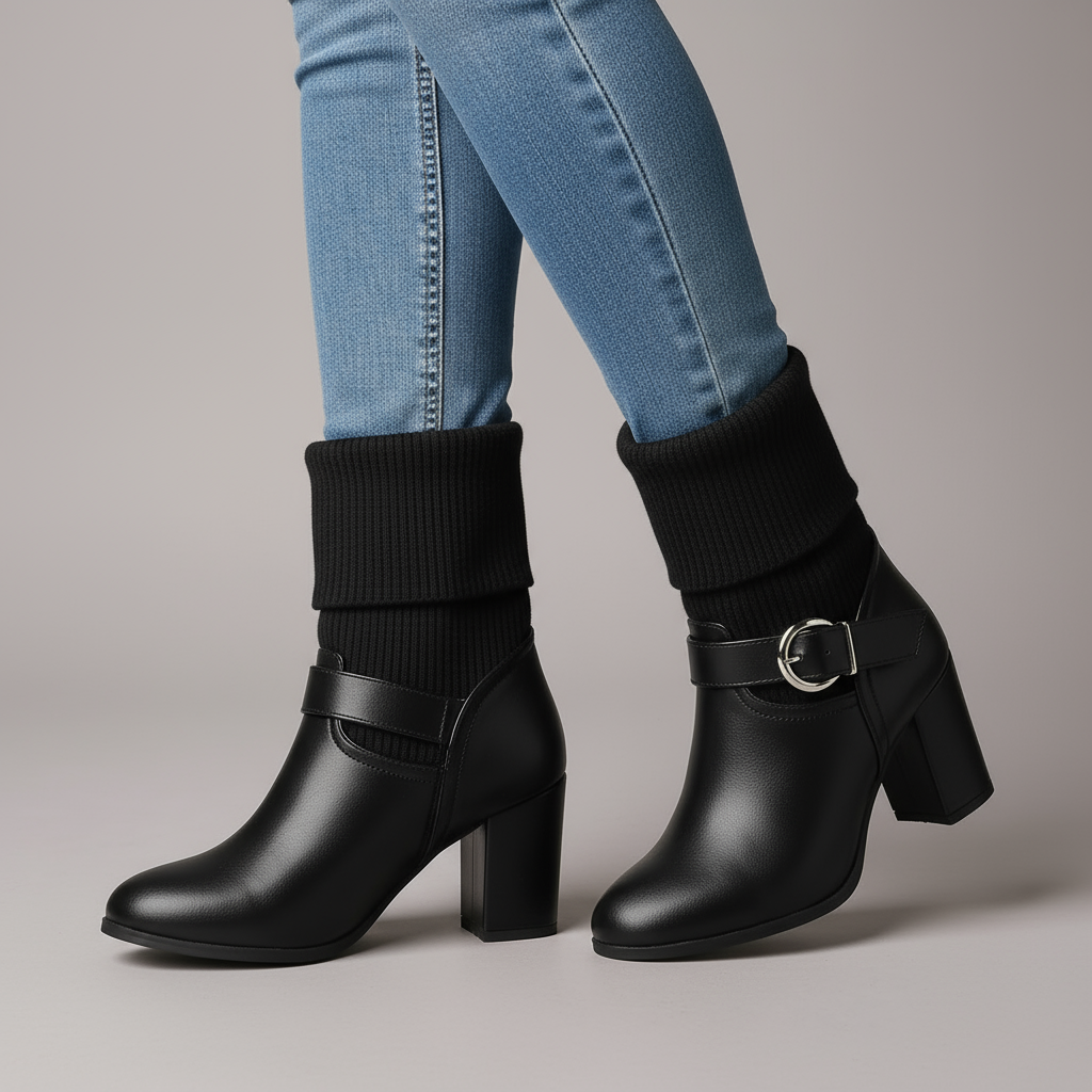 Cassidy Block Heel Ankle Boot