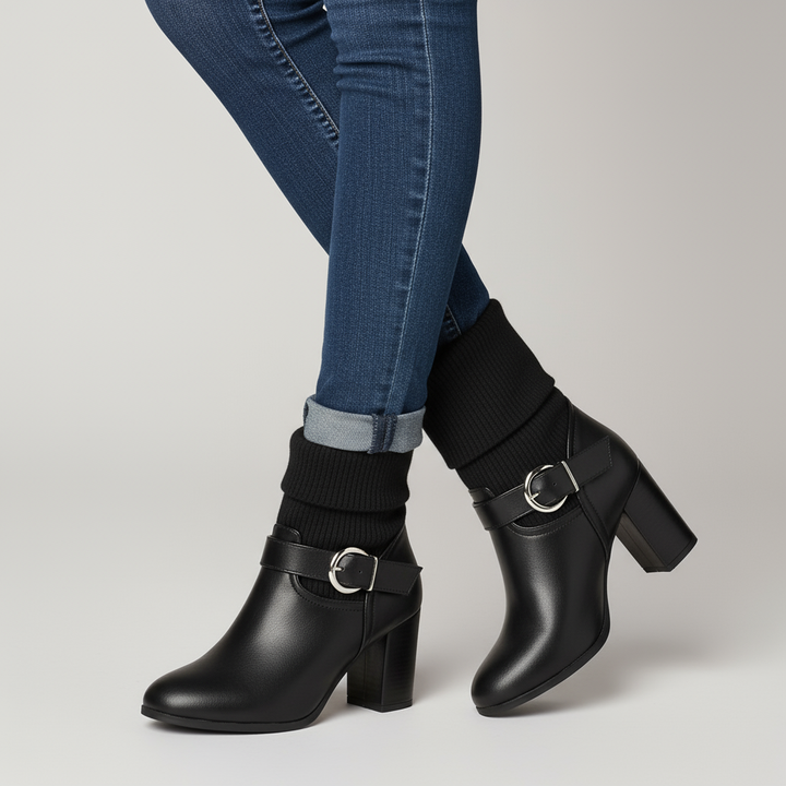 Cassidy Block Heel Ankle Boot