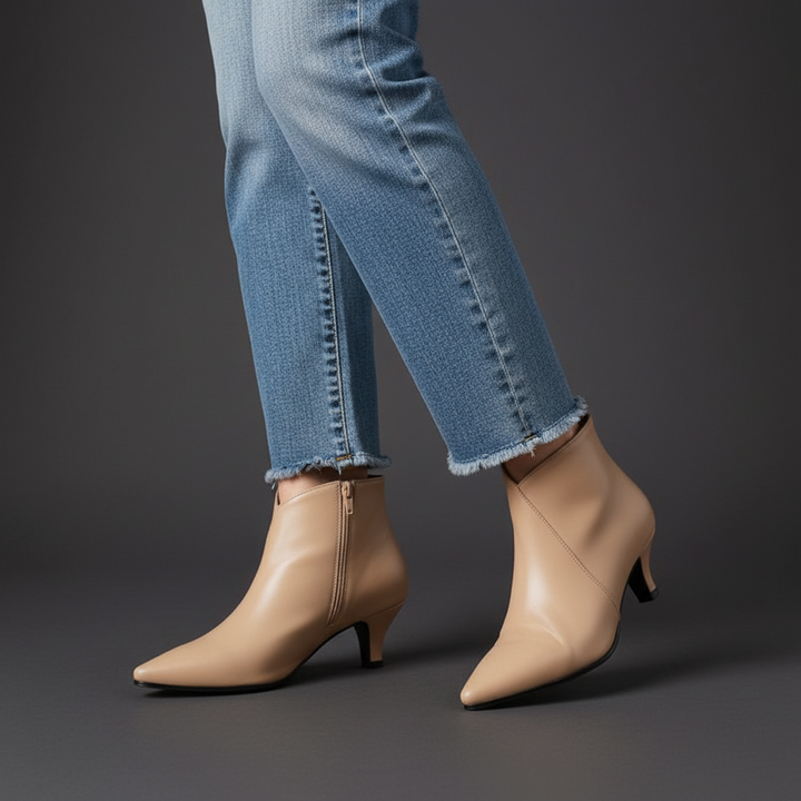 Brittany Kitten Heel Ankle Boot
