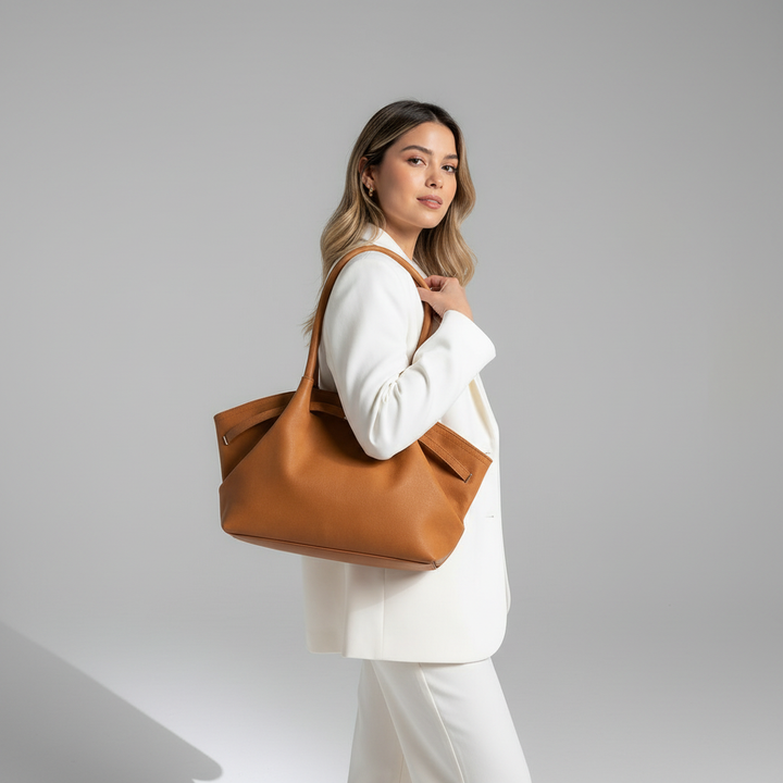 Heather Belted Tote