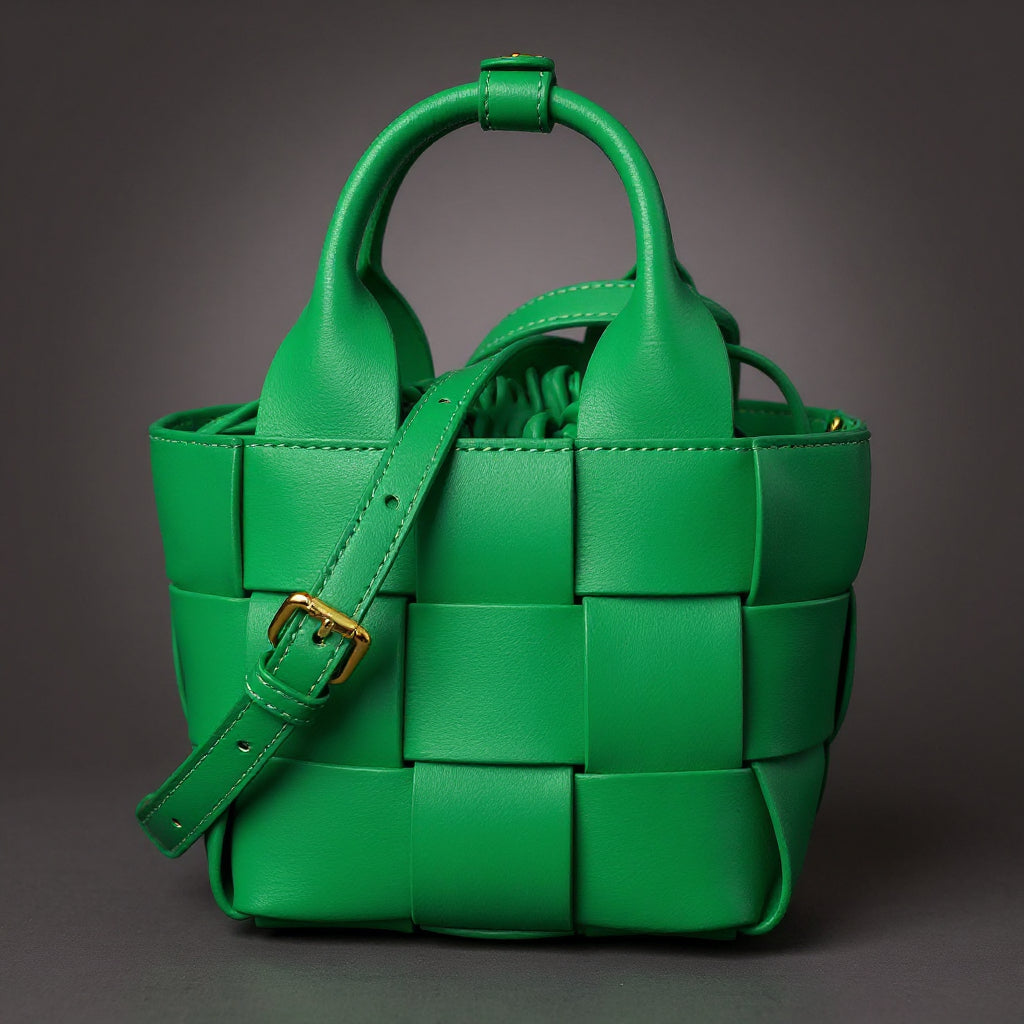 Dana Woven Mini Basket Bag