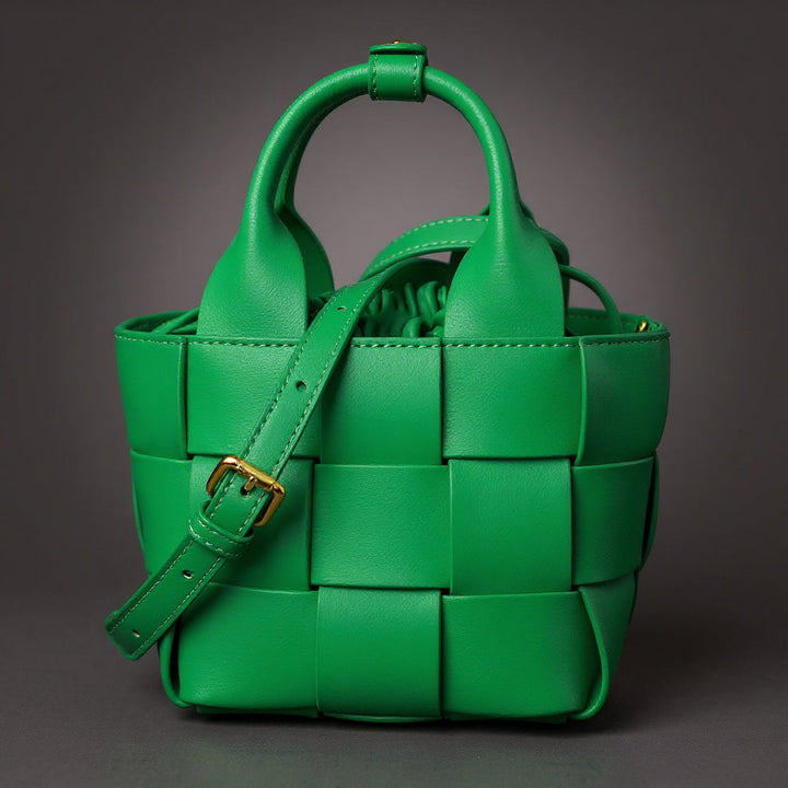 Dana Woven Mini Basket Bag