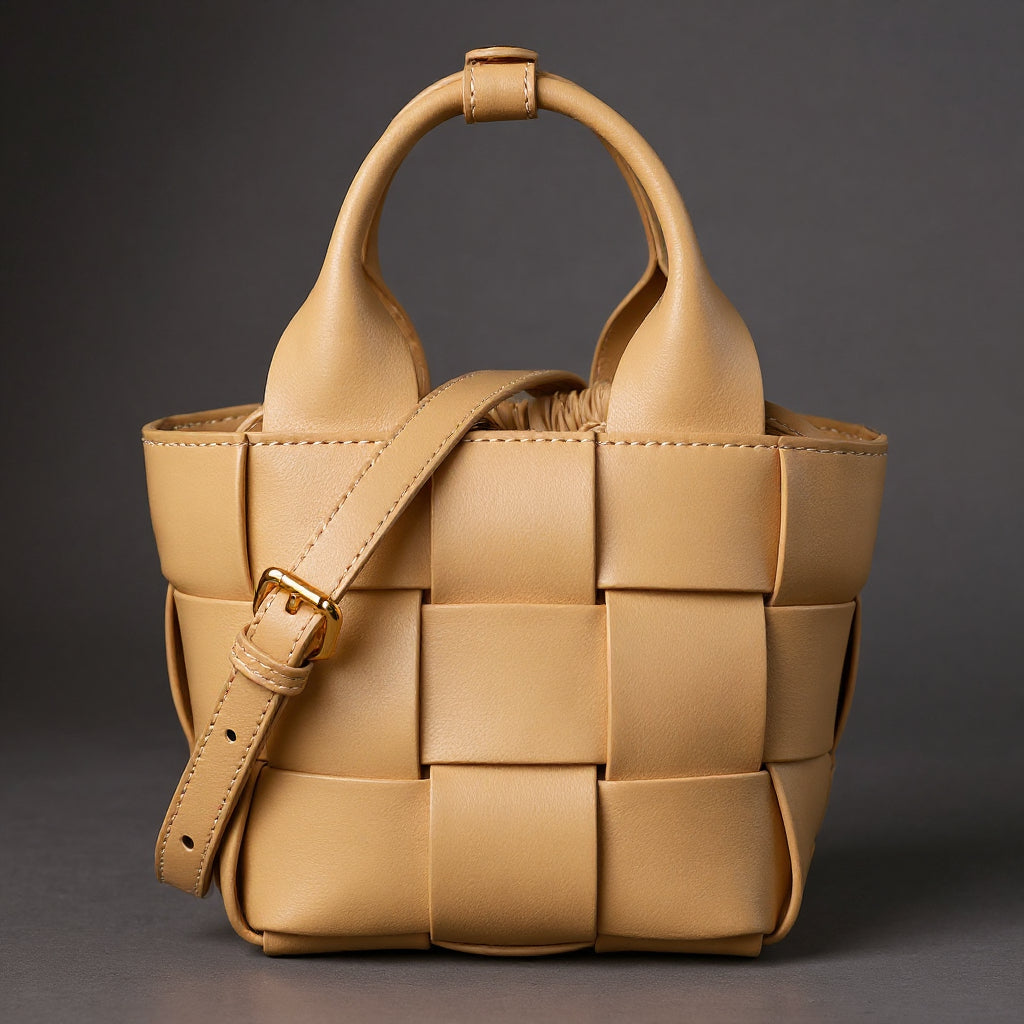 Dana Woven Mini Basket Bag