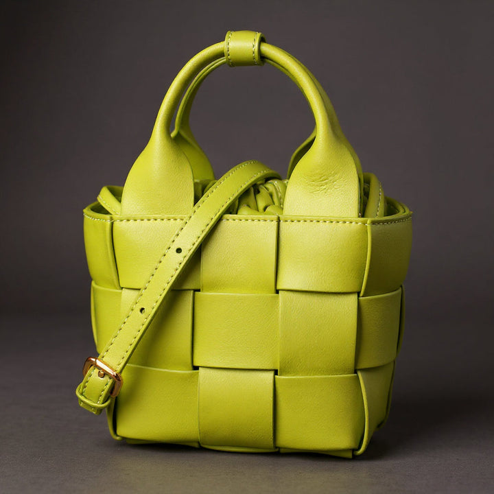 Dana Woven Mini Basket Bag