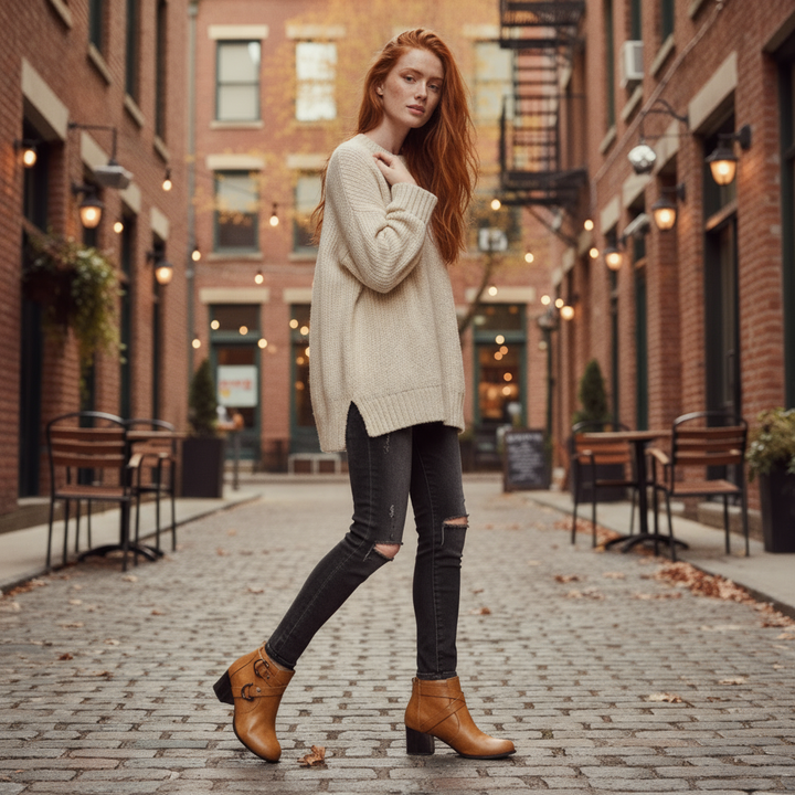 Stephanie Buckle Ankle Boot