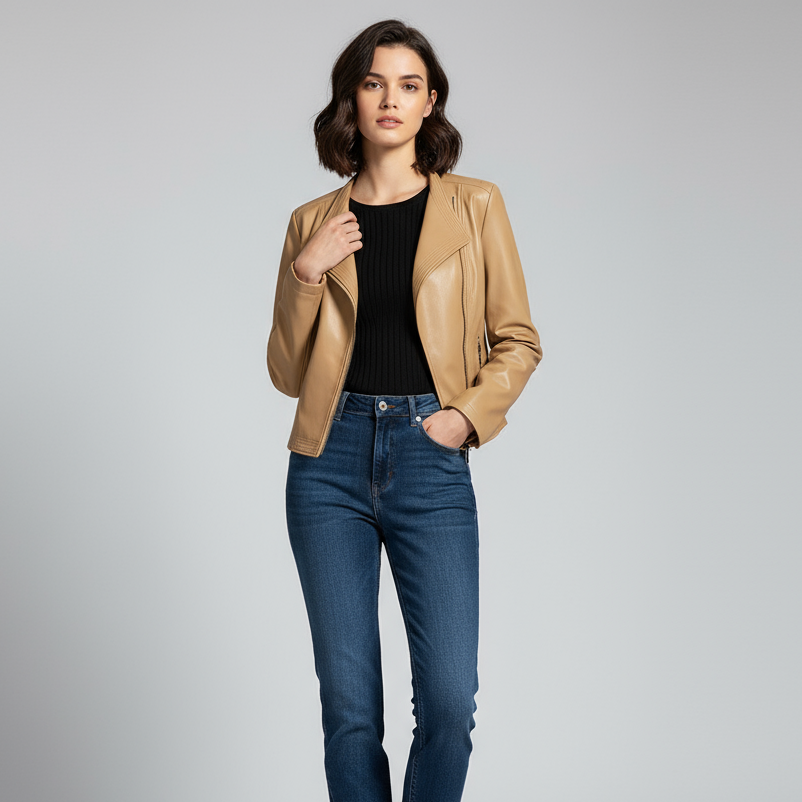 Tiffany Tailored Leather Jacket