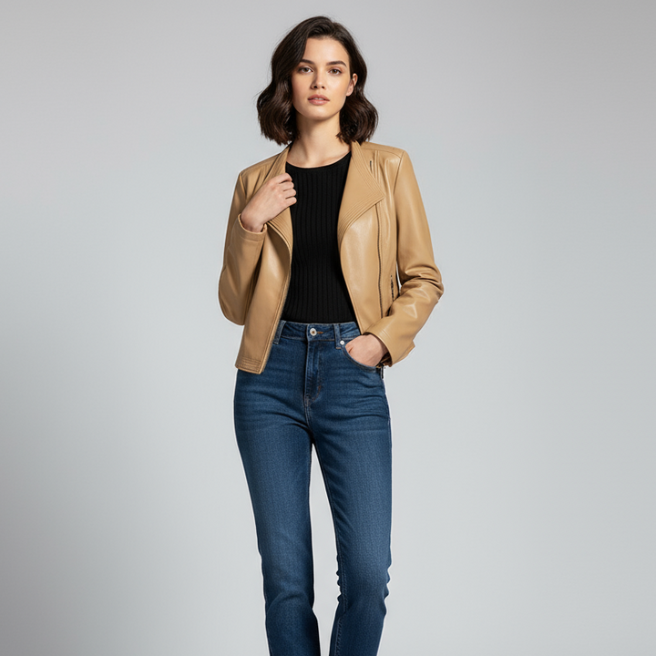 Tiffany Tailored Leather Jacket