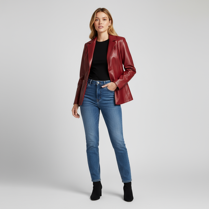 Jessica Lambskin Blazer