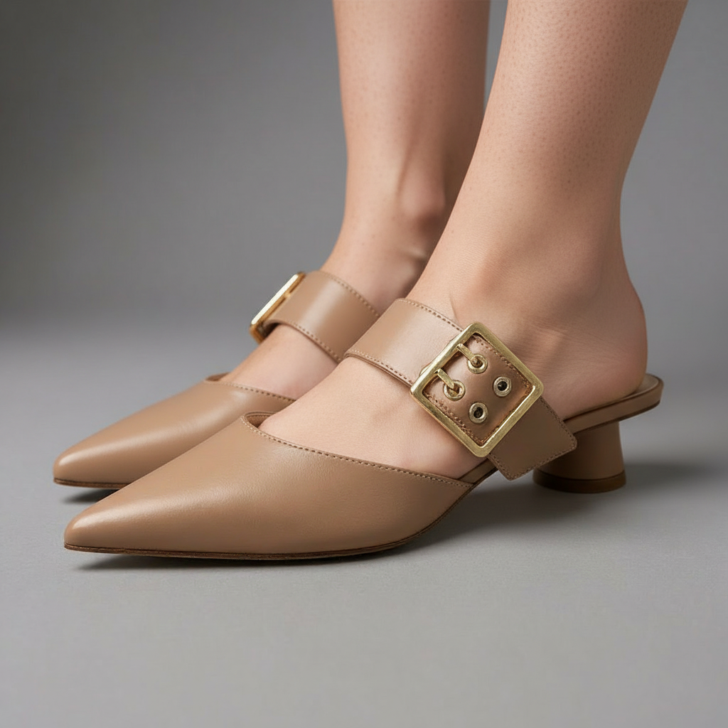 Natalie Buckle Mule