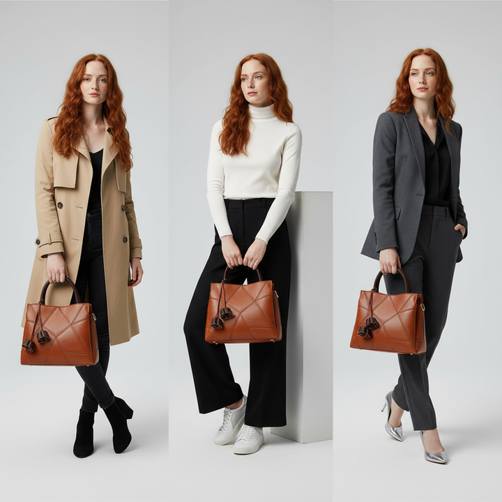 The Haley Leather Tote Bag