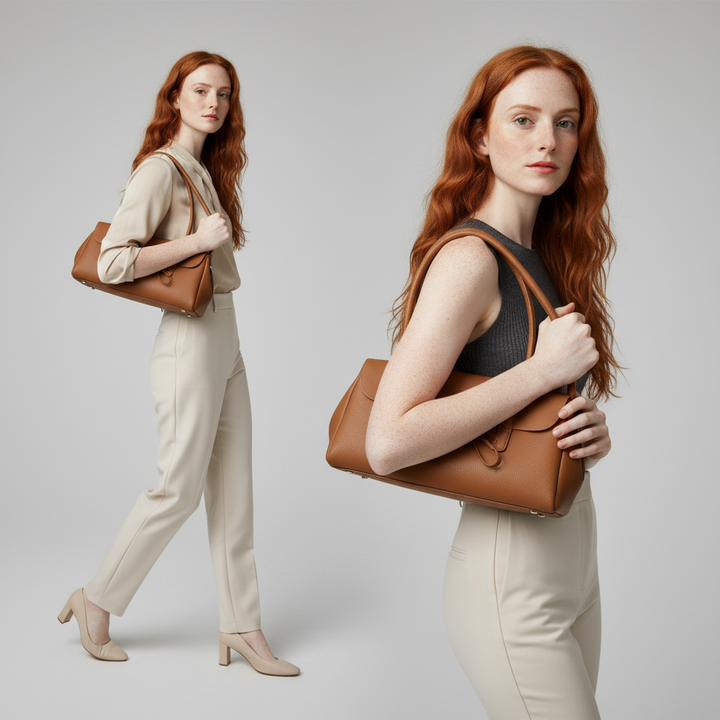 Shelby Bow Leather Handbag