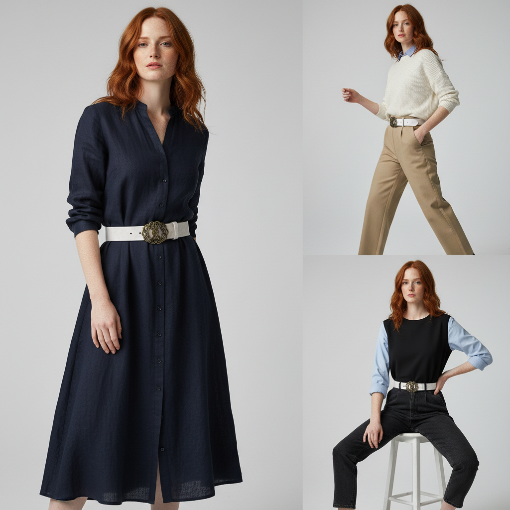 Reese Floral Buckle Belt