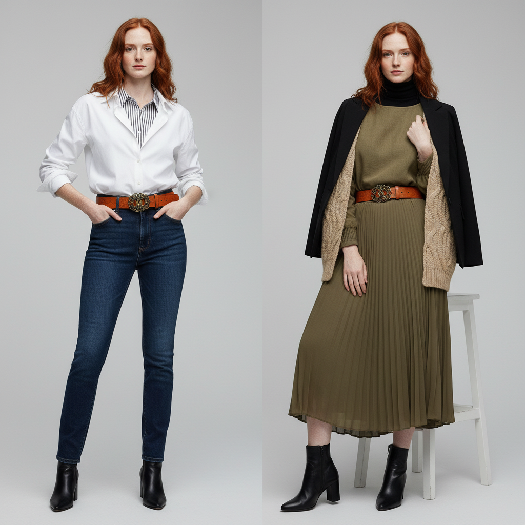 Reese Floral Buckle Belt