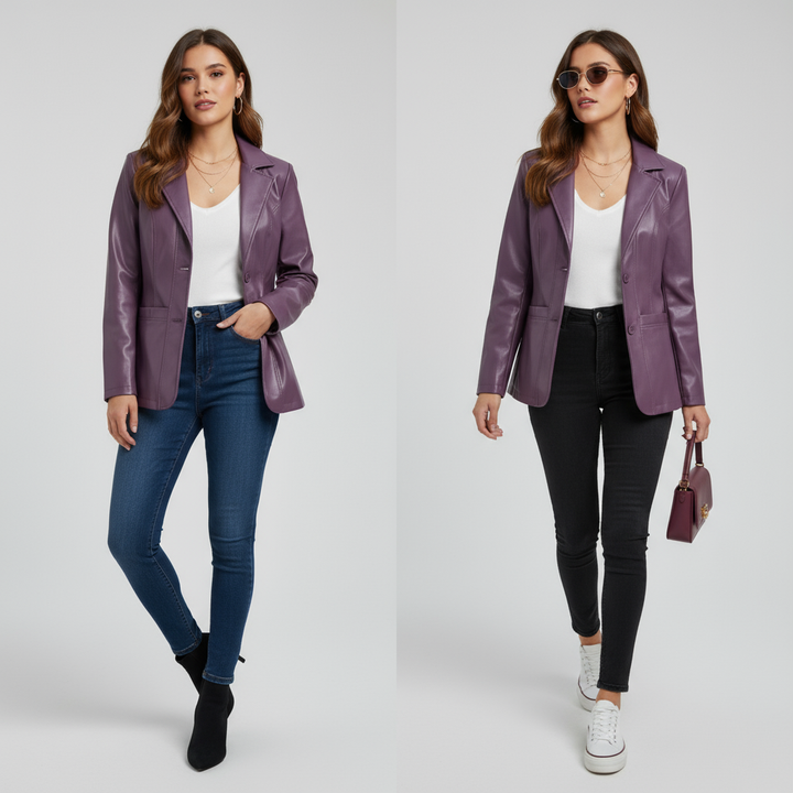 Jessica Lambskin Blazer
