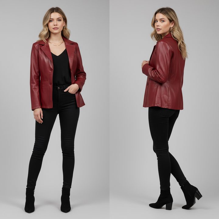 Jessica Lambskin Blazer