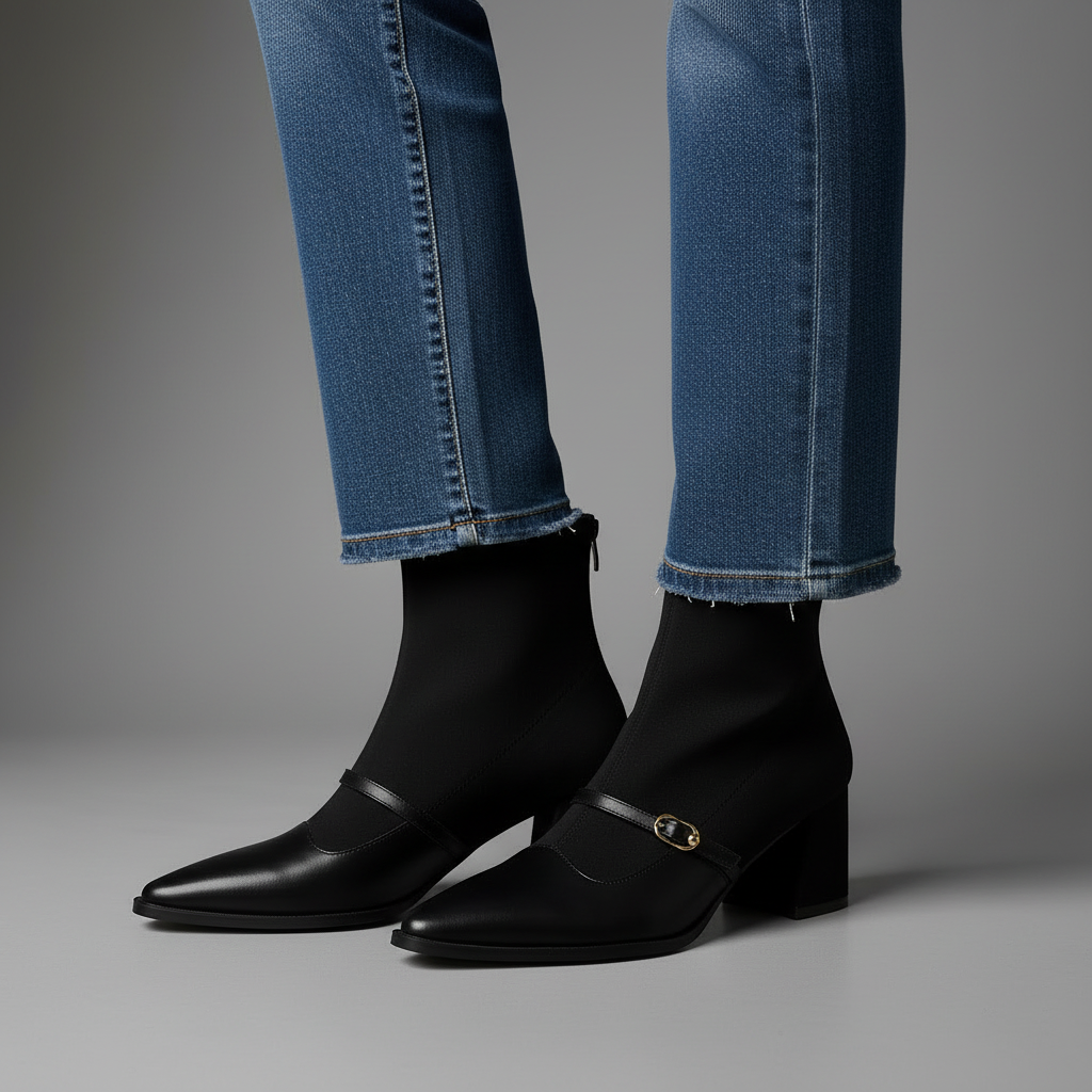 Faith Pointed Toe Ankle Boot