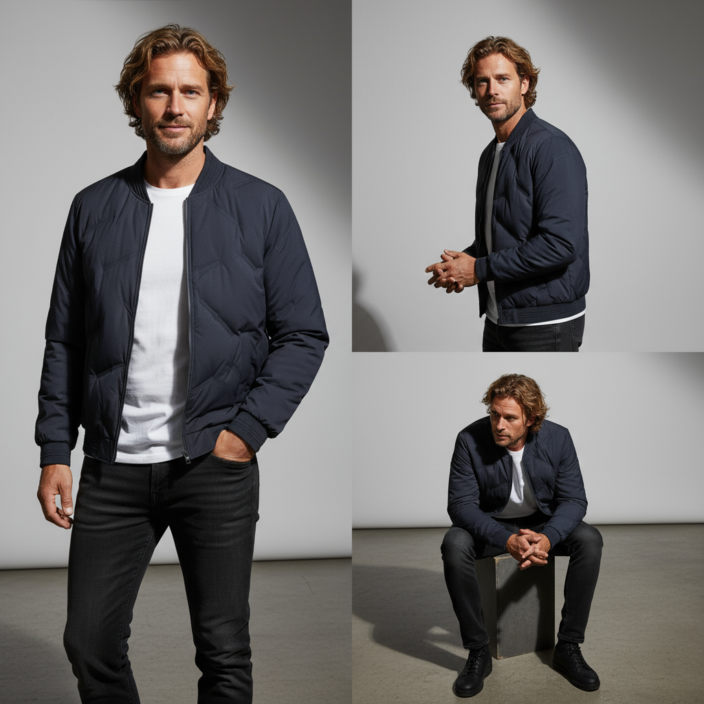 Jake Quilted Bomber Jacket