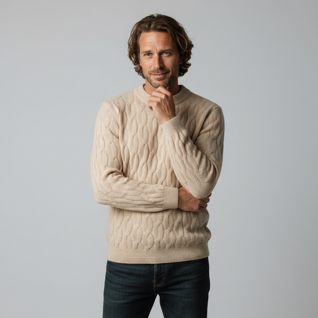Whitney Cable Knit Wool Sweater