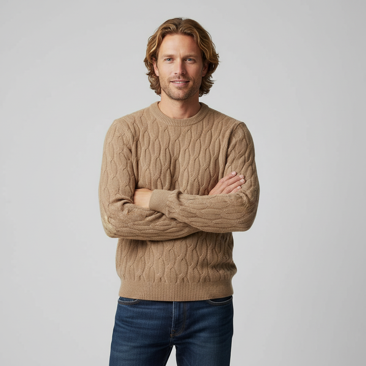 Whitney Cable Knit Wool Sweater