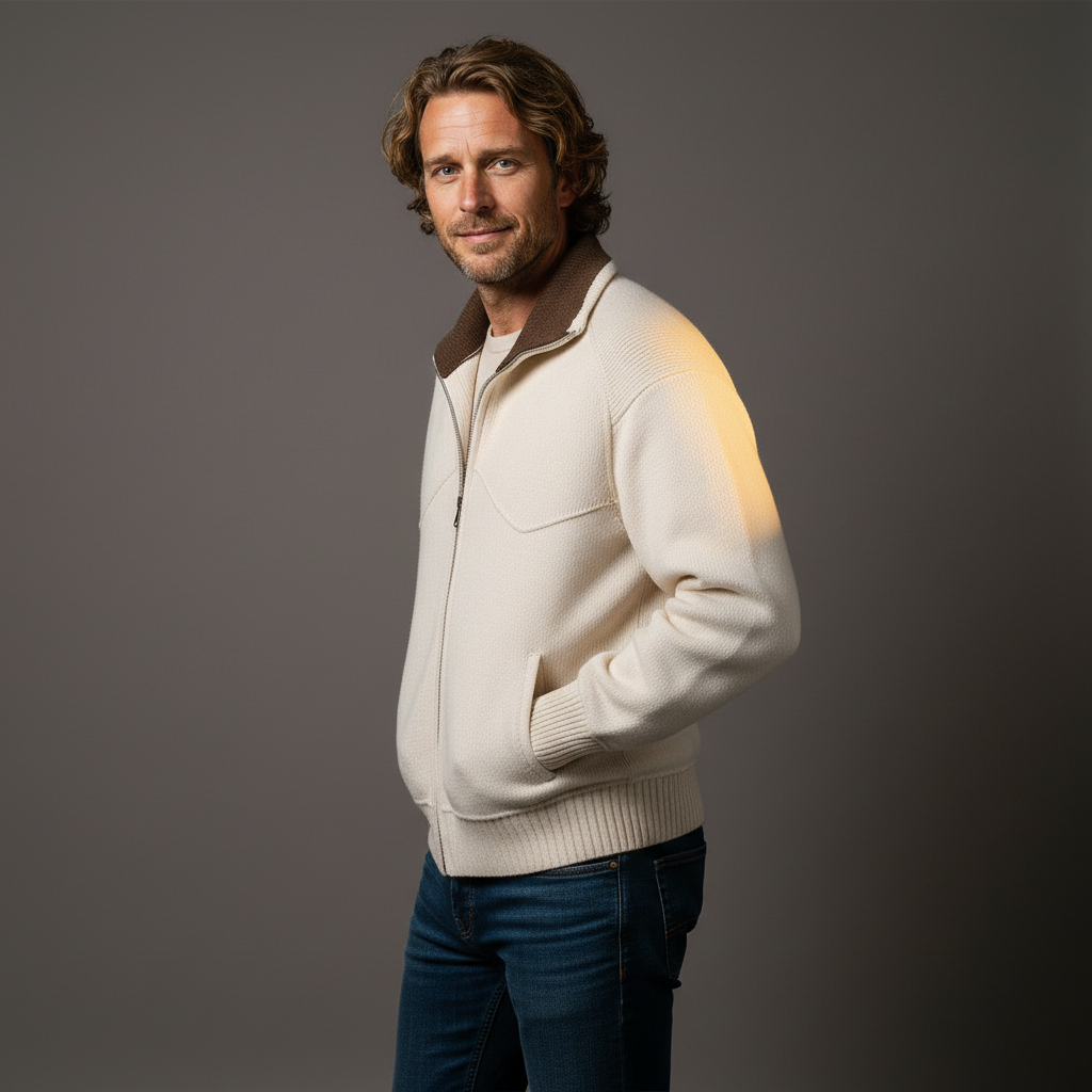 Tiffany Wool-Blend Zip Sweater