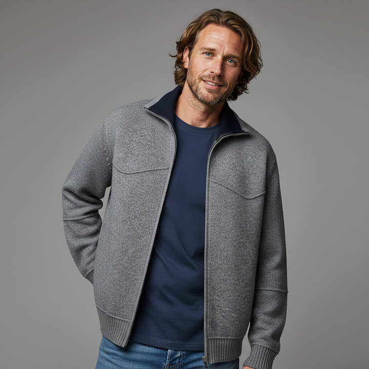 Tiffany Wool-Blend Zip Sweater