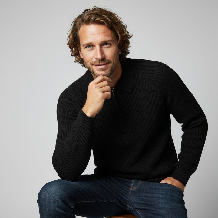 Taylor Merino Wool Ribbed Sweater