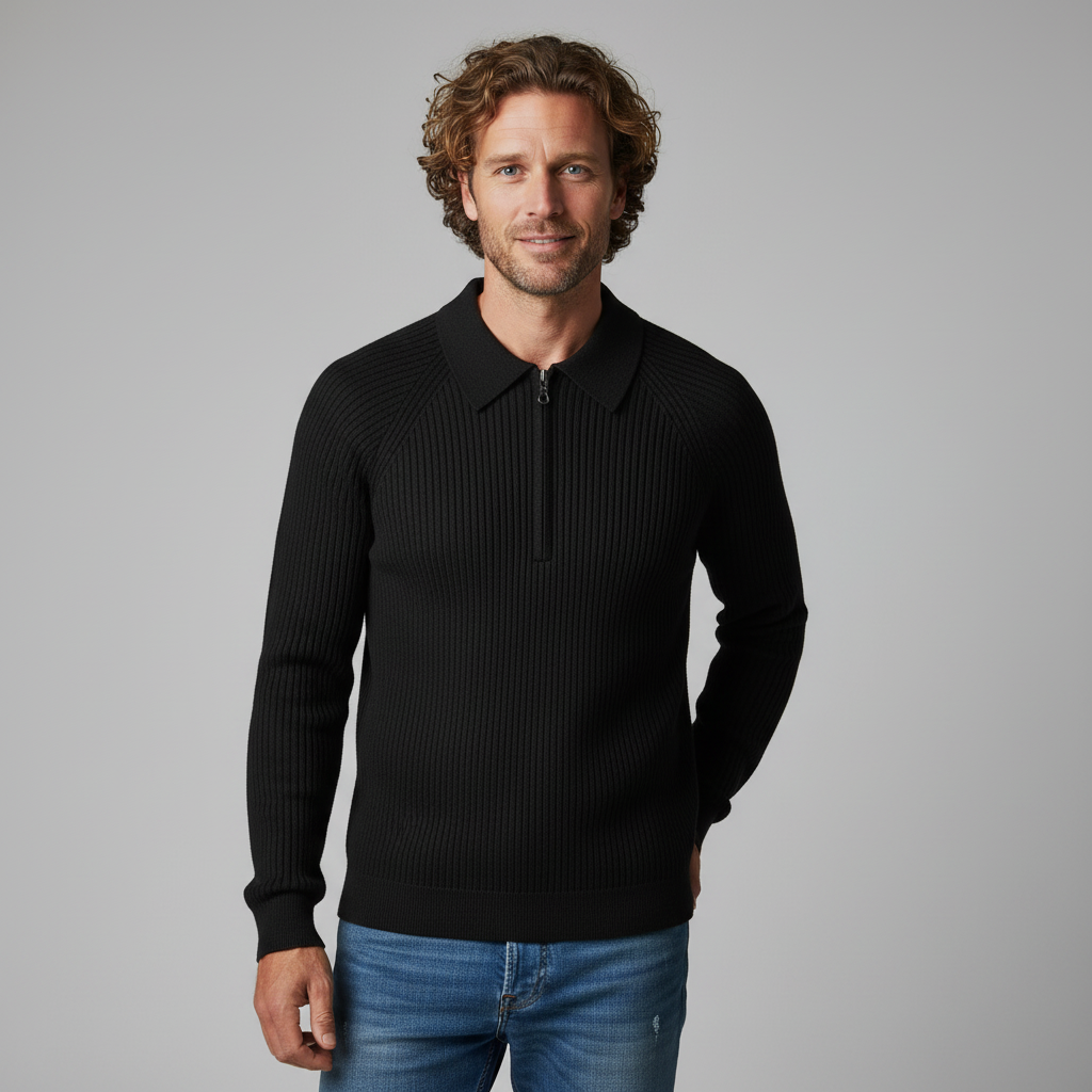 Taylor Merino Wool Ribbed Sweater
