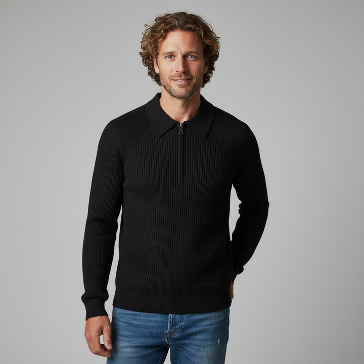 Taylor Merino Wool Ribbed Sweater