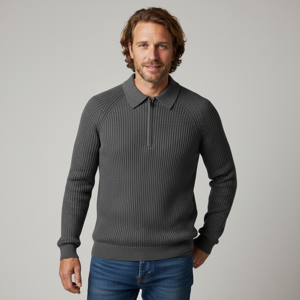 Taylor Merino Wool Ribbed Sweater