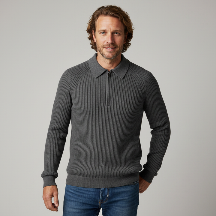 Taylor Merino Wool Ribbed Sweater