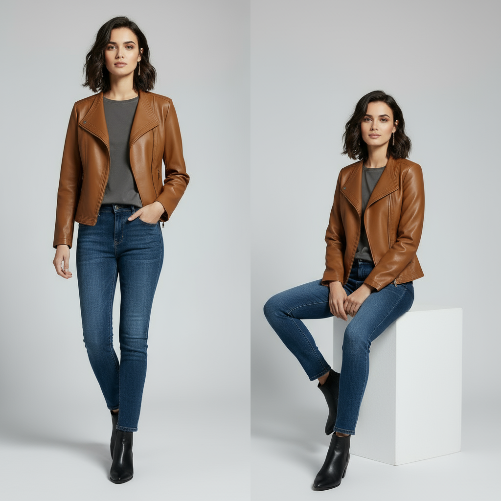 Tiffany Tailored Leather Jacket