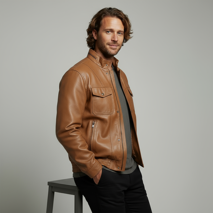 Brooke Leather Field Jacket