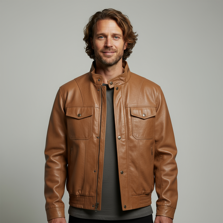 Brooke Leather Field Jacket
