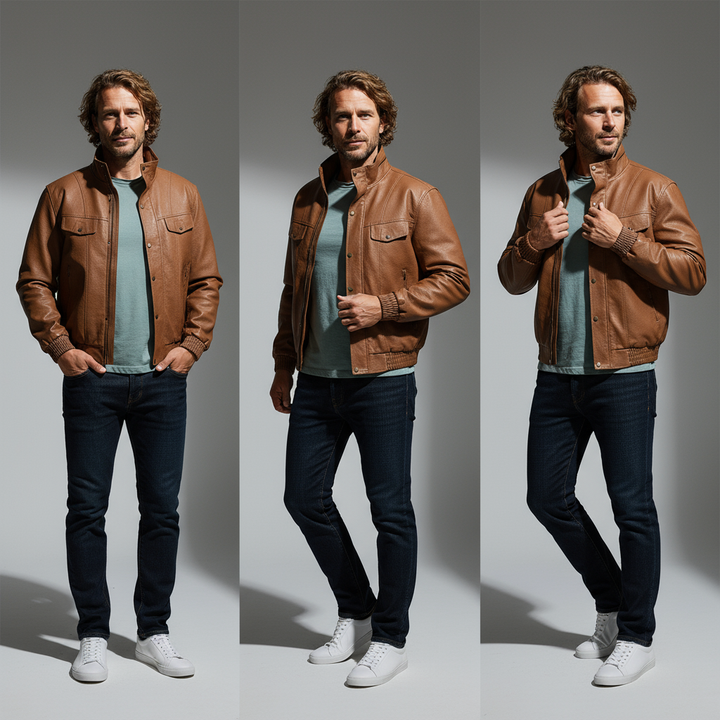 Brooke Leather Field Jacket