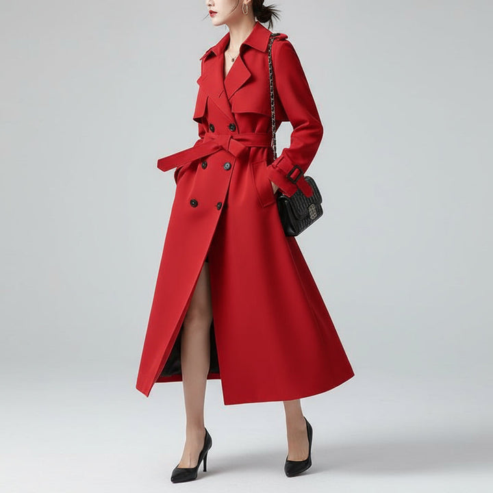Natalie Double-Breasted Trench Coat
