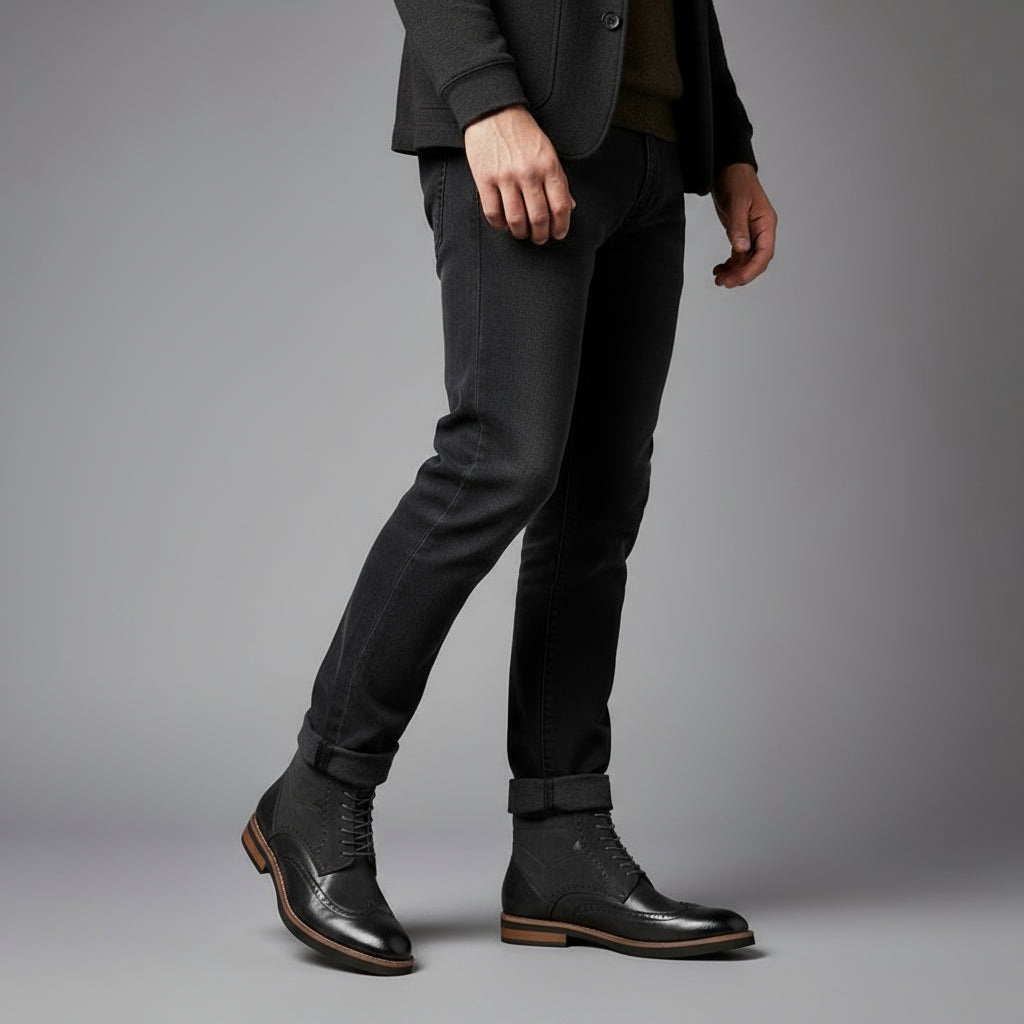 Heather Wingtip Boot