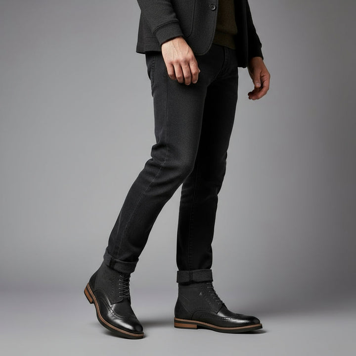 Heather Wingtip Boot