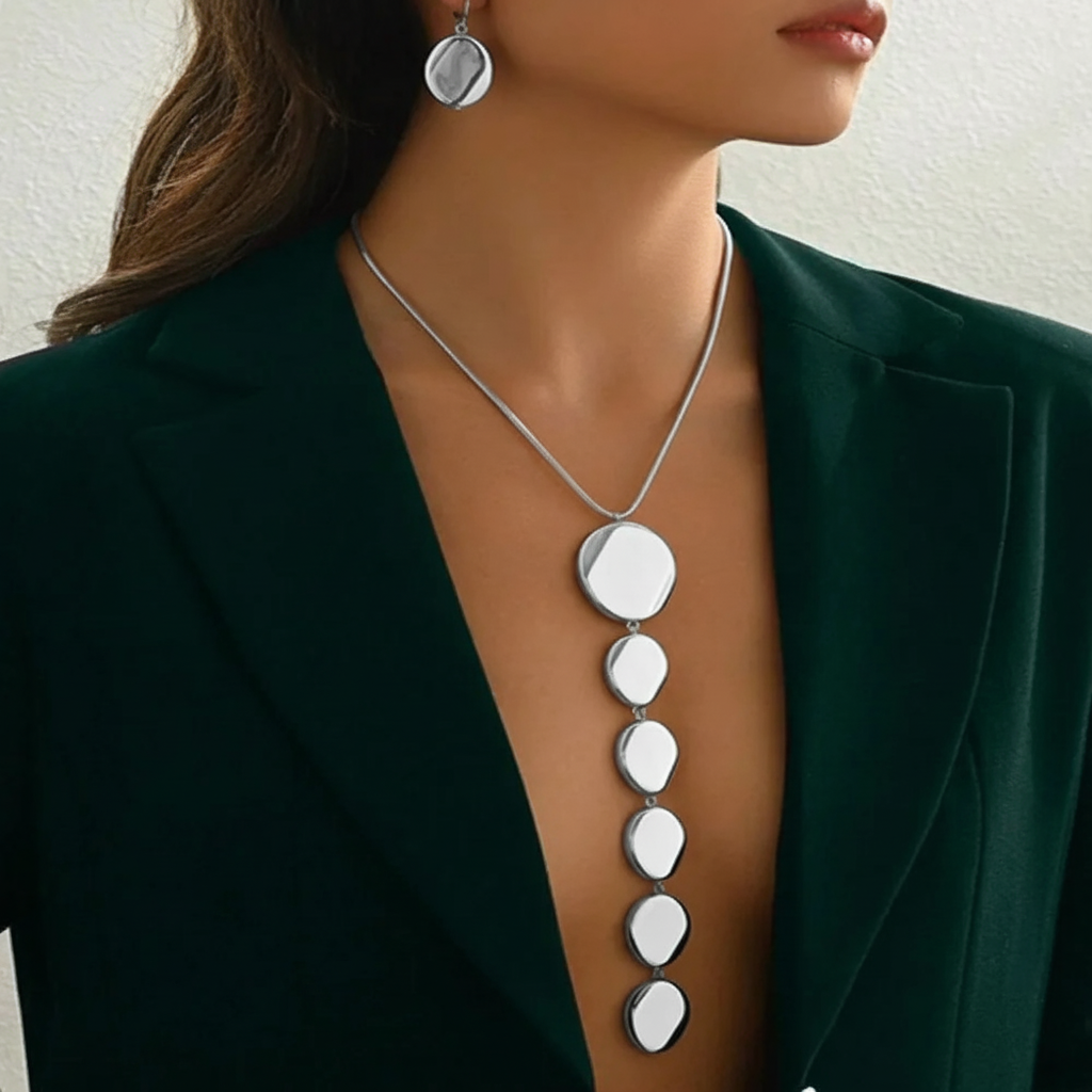 Velour Lariat Necklace