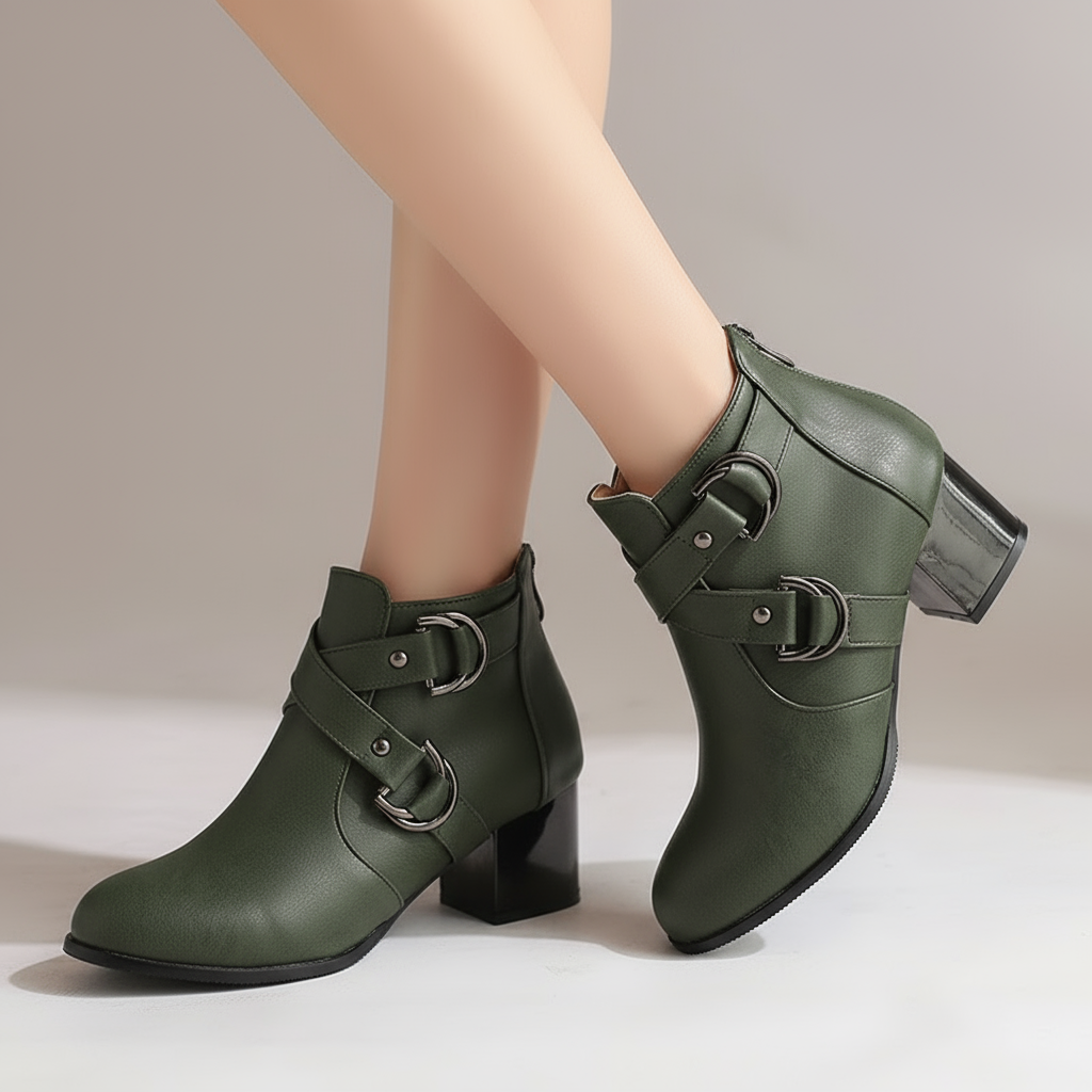 Stephanie Buckle Ankle Boot