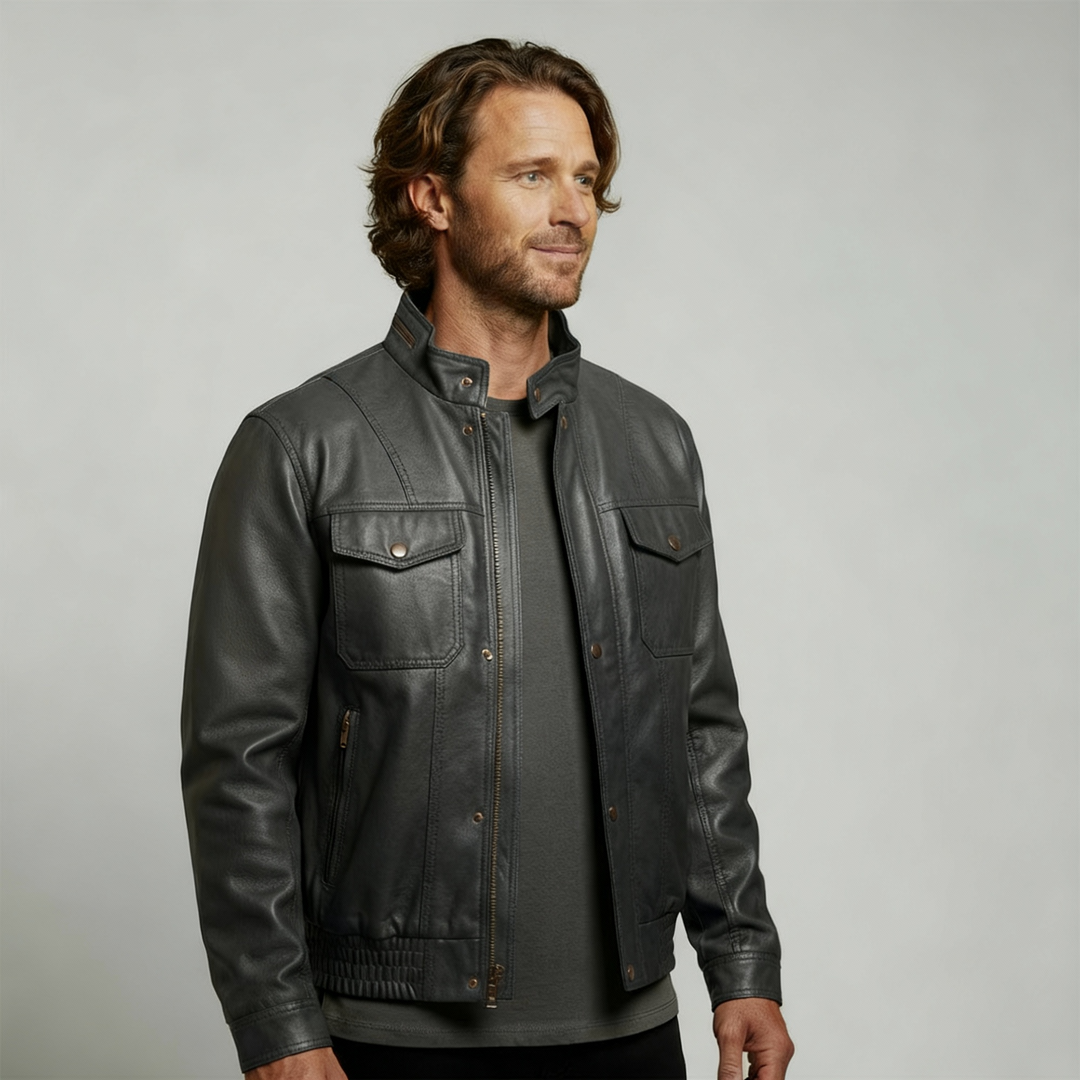 Brooke Leather Field Jacket