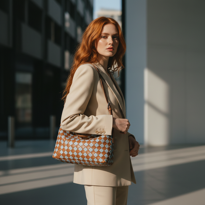 Taylor Woven Hobo Bag